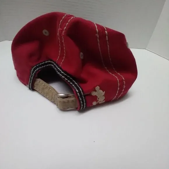 Disney Parks Disneyland baseball cap red navy distressed look - Picture 4 of 11